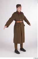 Photos Czechoslovakia Soldier in uniform 2 Czechoslovakia soldier Historical Clothing a poses army brown uniform whole body 0008.jpg